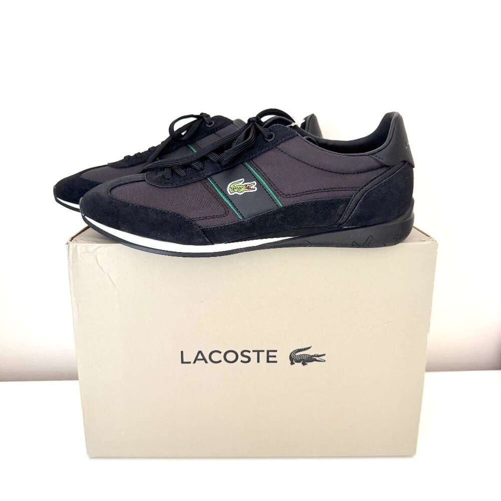 NWT Lacoste Men's Lacoste Angular Textile and Leather Sneakers (Size US 9)